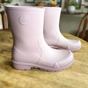 Fitflop Wonderwelly Short Pink Sky Lavender Rubber Rain Boots